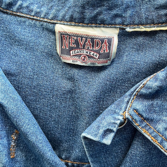 vintage nevada denim jean jacket - Picture 6 of 7